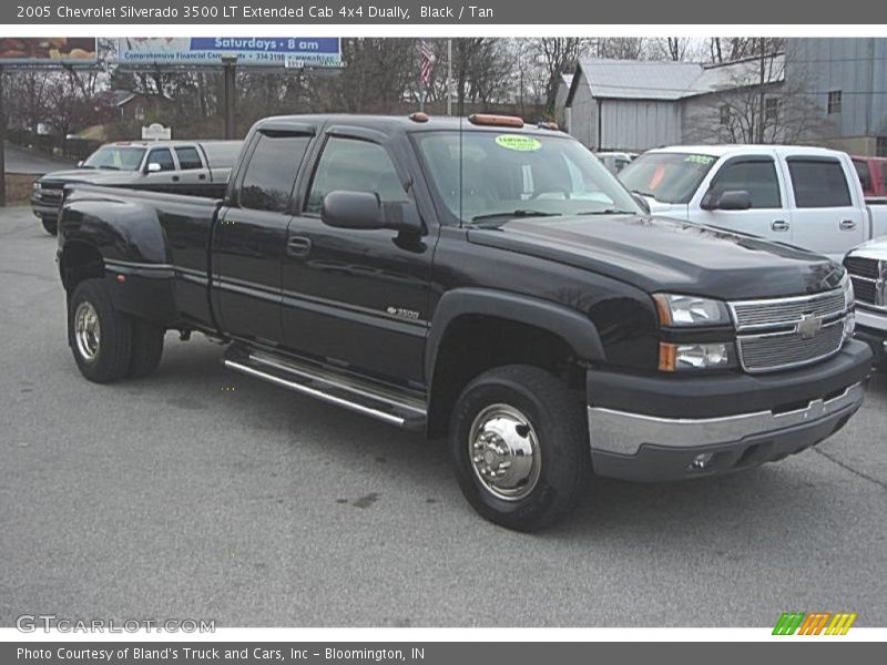 Black / Tan 2005 Chevrolet Silverado 3500 LT Extended Cab 4x4 Dually
