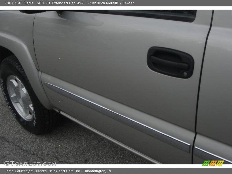 Silver Birch Metallic / Pewter 2004 GMC Sierra 1500 SLT Extended Cab 4x4