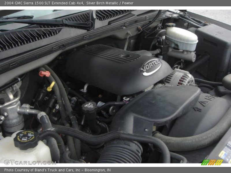 Silver Birch Metallic / Pewter 2004 GMC Sierra 1500 SLT Extended Cab 4x4