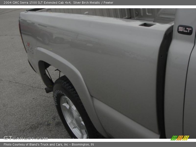 Silver Birch Metallic / Pewter 2004 GMC Sierra 1500 SLT Extended Cab 4x4