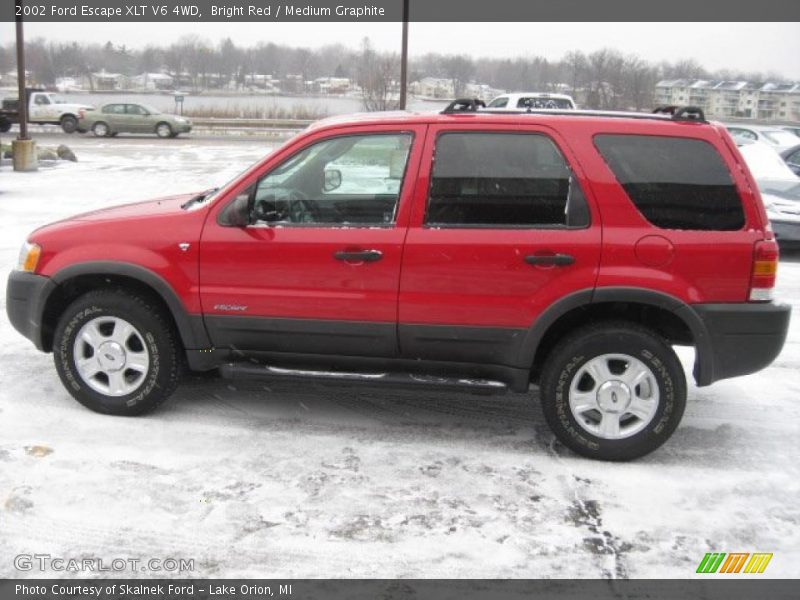 Bright Red / Medium Graphite 2002 Ford Escape XLT V6 4WD