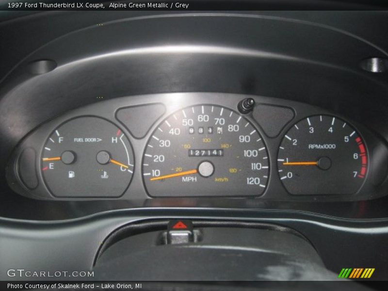 Alpine Green Metallic / Grey 1997 Ford Thunderbird LX Coupe