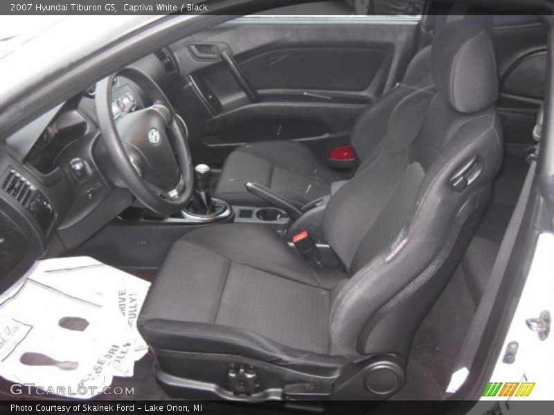 Captiva White / Black 2007 Hyundai Tiburon GS