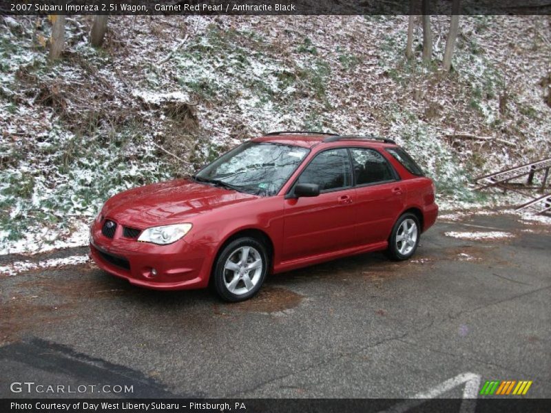 Garnet Red Pearl / Anthracite Black 2007 Subaru Impreza 2.5i Wagon