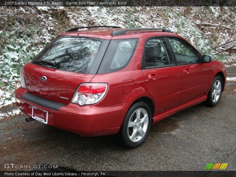 Garnet Red Pearl / Anthracite Black 2007 Subaru Impreza 2.5i Wagon