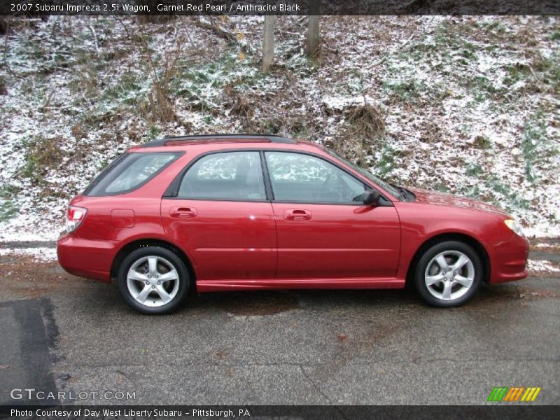 Garnet Red Pearl / Anthracite Black 2007 Subaru Impreza 2.5i Wagon