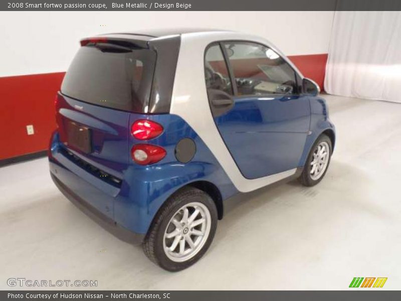 Blue Metallic / Design Beige 2008 Smart fortwo passion coupe
