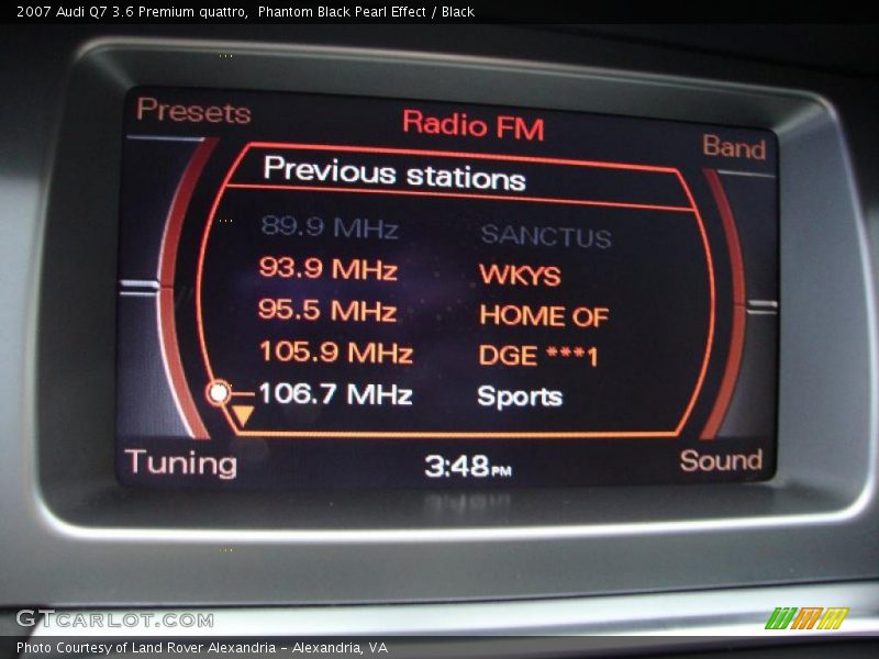 Phantom Black Pearl Effect / Black 2007 Audi Q7 3.6 Premium quattro