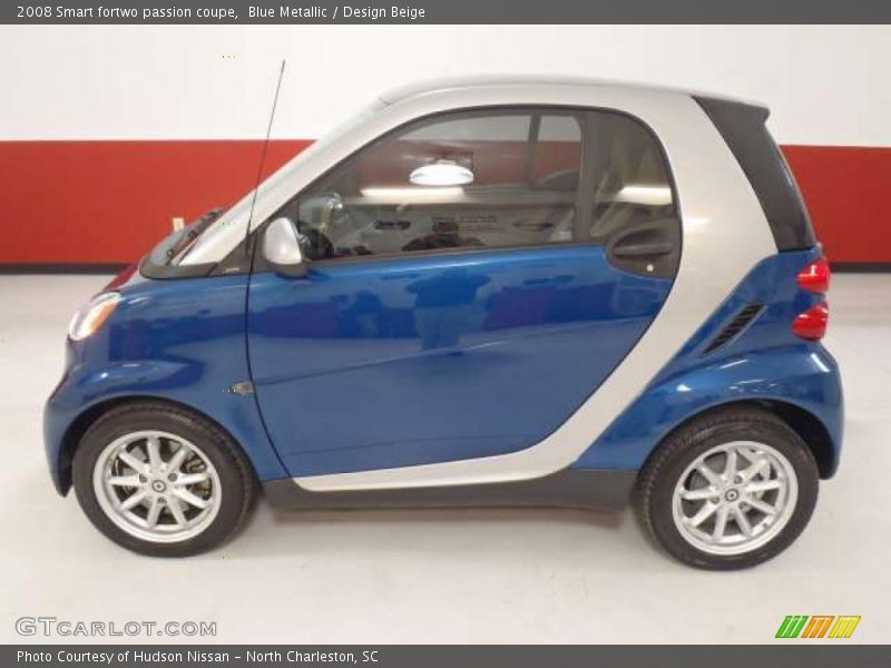 Blue Metallic / Design Beige 2008 Smart fortwo passion coupe