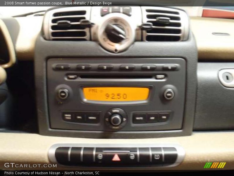 Blue Metallic / Design Beige 2008 Smart fortwo passion coupe