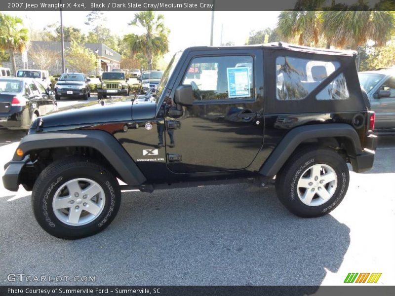Black / Dark Slate Gray/Medium Slate Gray 2007 Jeep Wrangler X 4x4