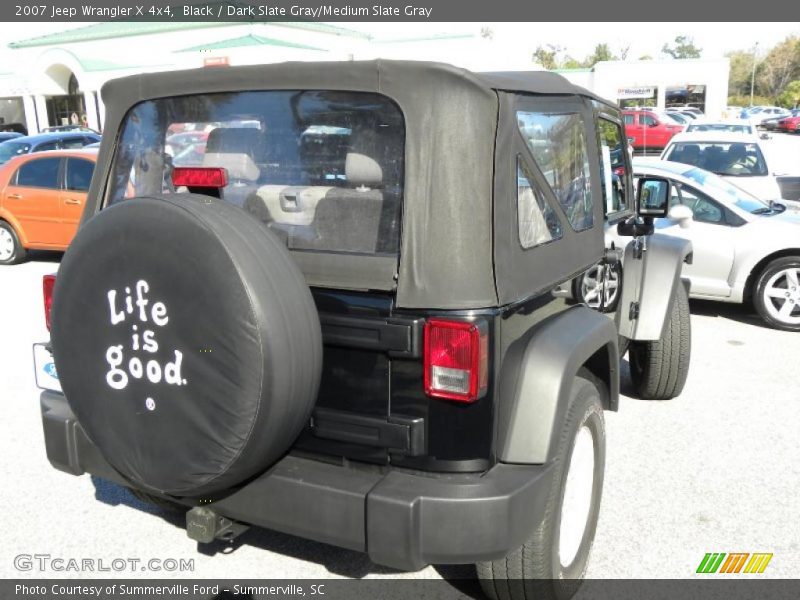 Black / Dark Slate Gray/Medium Slate Gray 2007 Jeep Wrangler X 4x4