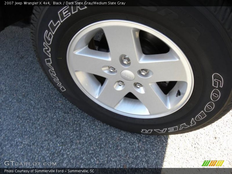 Black / Dark Slate Gray/Medium Slate Gray 2007 Jeep Wrangler X 4x4