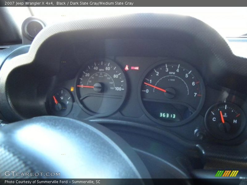 Black / Dark Slate Gray/Medium Slate Gray 2007 Jeep Wrangler X 4x4