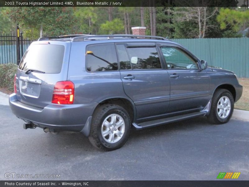 Bluestone Metallic / Ivory 2003 Toyota Highlander Limited 4WD