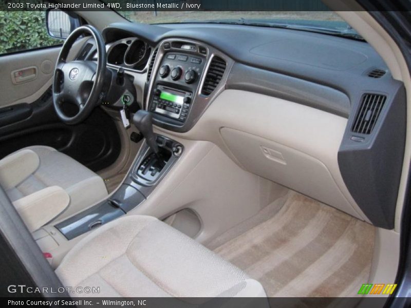 Bluestone Metallic / Ivory 2003 Toyota Highlander Limited 4WD