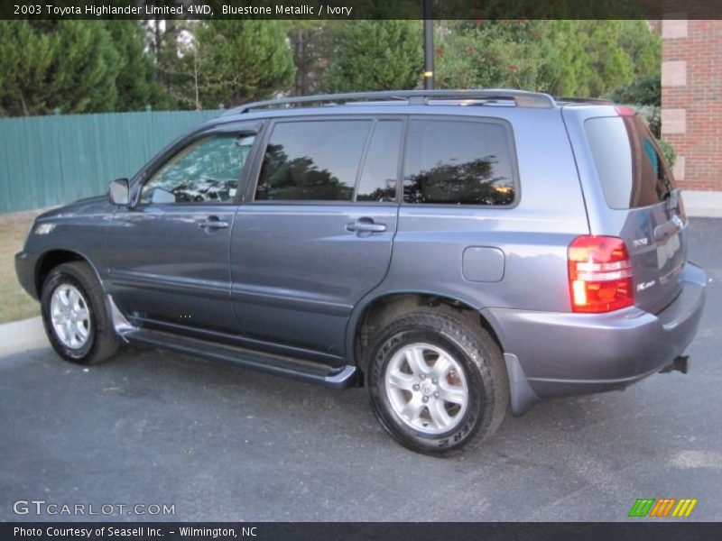 Bluestone Metallic / Ivory 2003 Toyota Highlander Limited 4WD