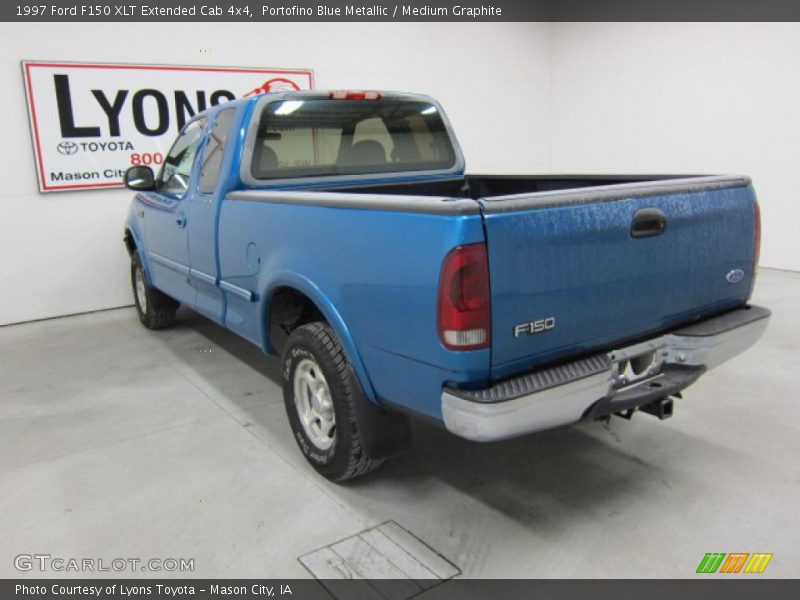 Portofino Blue Metallic / Medium Graphite 1997 Ford F150 XLT Extended Cab 4x4