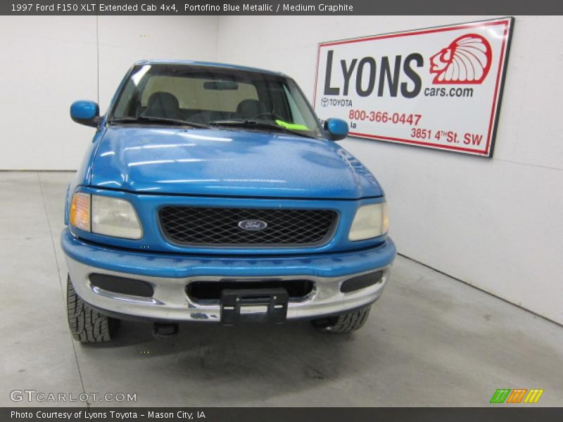 Portofino Blue Metallic / Medium Graphite 1997 Ford F150 XLT Extended Cab 4x4
