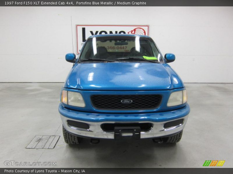Portofino Blue Metallic / Medium Graphite 1997 Ford F150 XLT Extended Cab 4x4