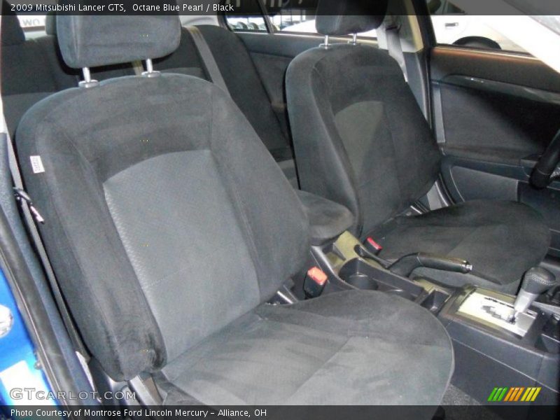 Octane Blue Pearl / Black 2009 Mitsubishi Lancer GTS