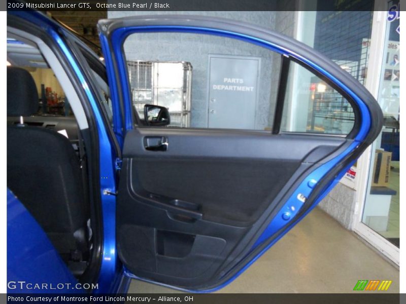 Octane Blue Pearl / Black 2009 Mitsubishi Lancer GTS