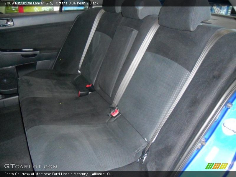 Octane Blue Pearl / Black 2009 Mitsubishi Lancer GTS