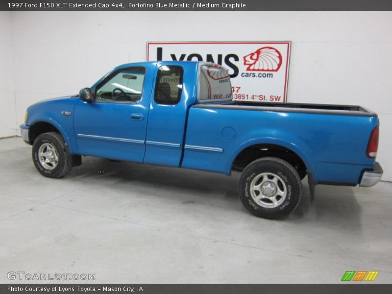 Portofino Blue Metallic / Medium Graphite 1997 Ford F150 XLT Extended Cab 4x4