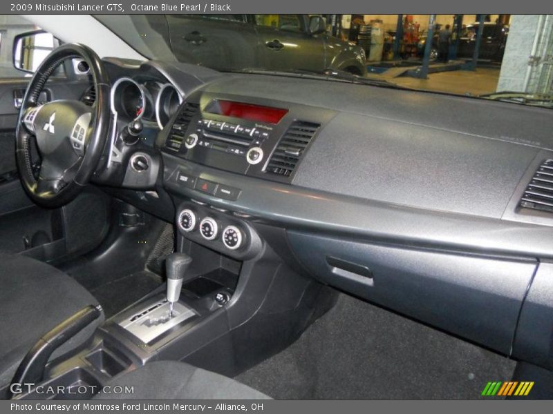 Octane Blue Pearl / Black 2009 Mitsubishi Lancer GTS