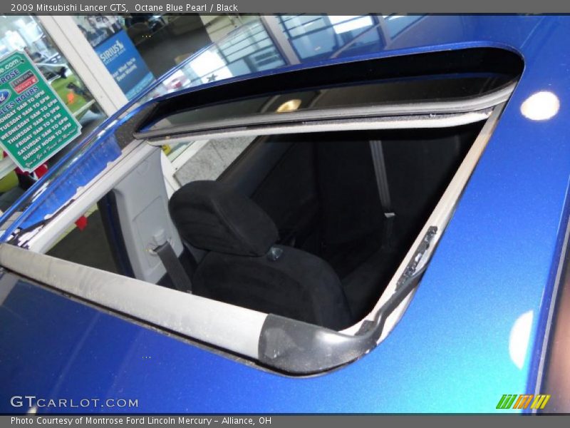 Octane Blue Pearl / Black 2009 Mitsubishi Lancer GTS