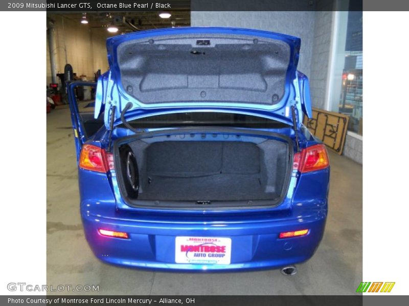 Octane Blue Pearl / Black 2009 Mitsubishi Lancer GTS