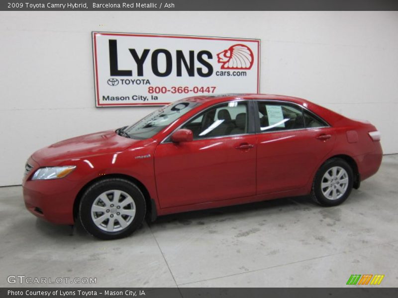 Barcelona Red Metallic / Ash 2009 Toyota Camry Hybrid