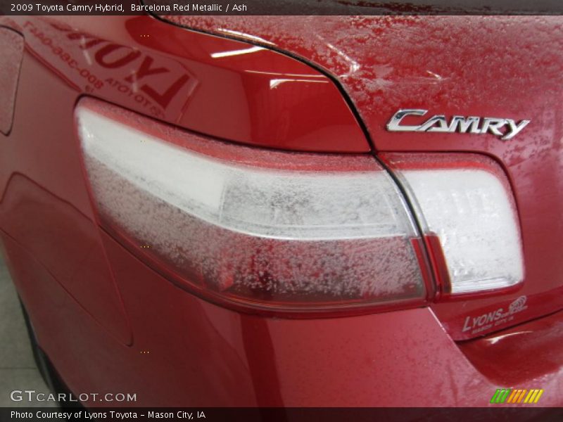 Barcelona Red Metallic / Ash 2009 Toyota Camry Hybrid