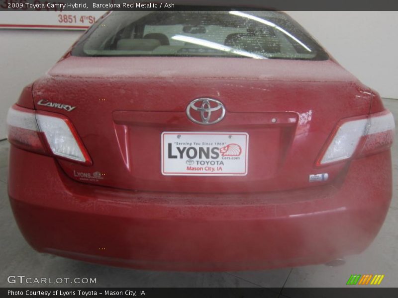 Barcelona Red Metallic / Ash 2009 Toyota Camry Hybrid