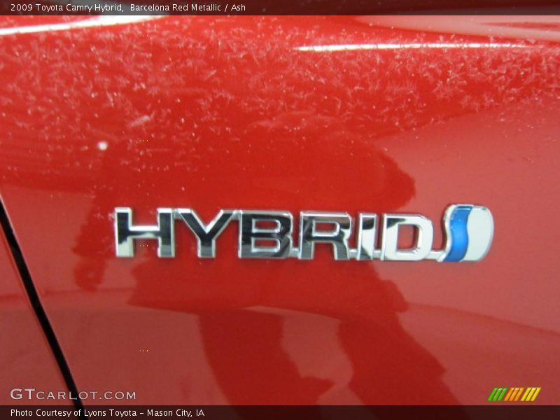 Barcelona Red Metallic / Ash 2009 Toyota Camry Hybrid