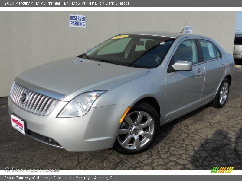 Brilliant Silver Metallic / Dark Charcoal 2010 Mercury Milan V6 Premier