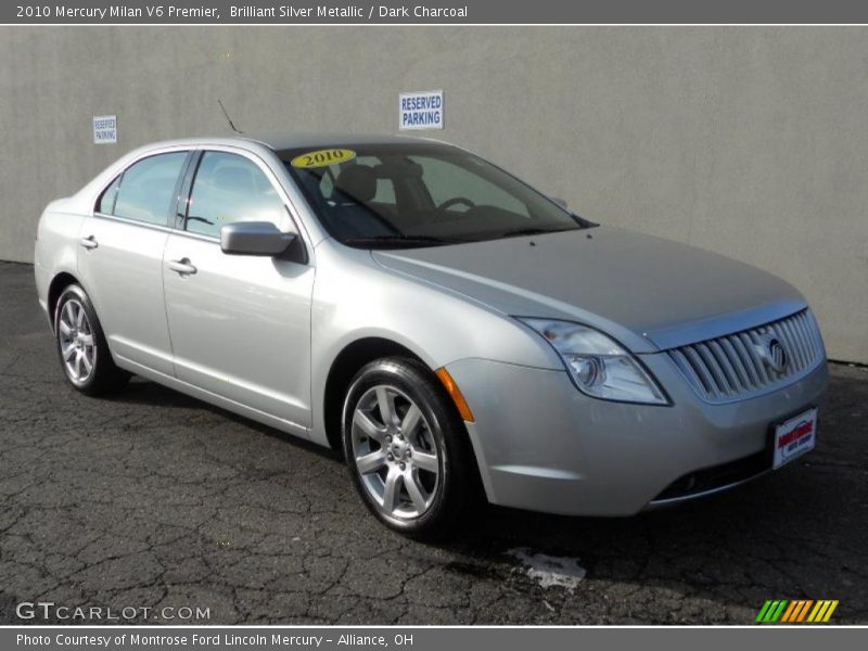 Brilliant Silver Metallic / Dark Charcoal 2010 Mercury Milan V6 Premier