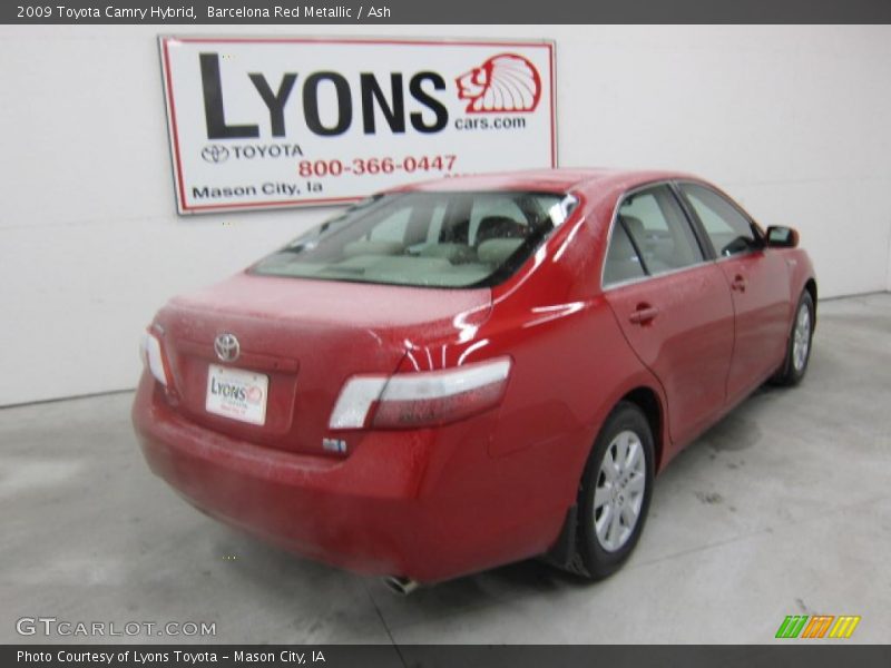 Barcelona Red Metallic / Ash 2009 Toyota Camry Hybrid