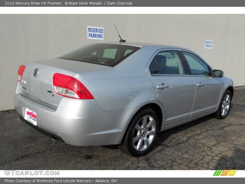Brilliant Silver Metallic / Dark Charcoal 2010 Mercury Milan V6 Premier