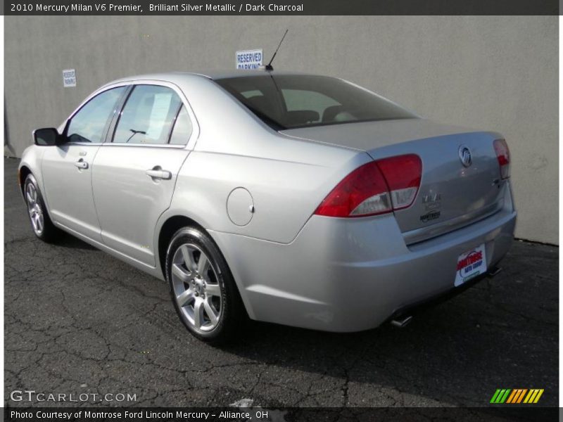 Brilliant Silver Metallic / Dark Charcoal 2010 Mercury Milan V6 Premier