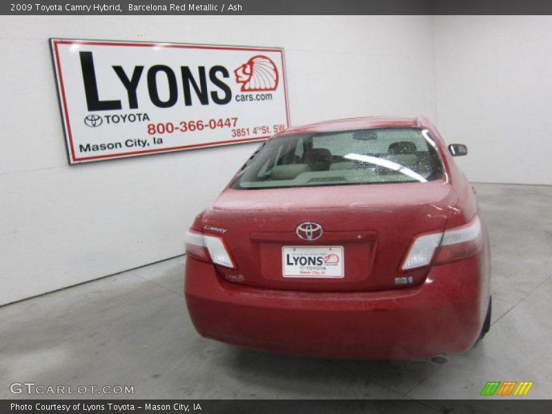 Barcelona Red Metallic / Ash 2009 Toyota Camry Hybrid