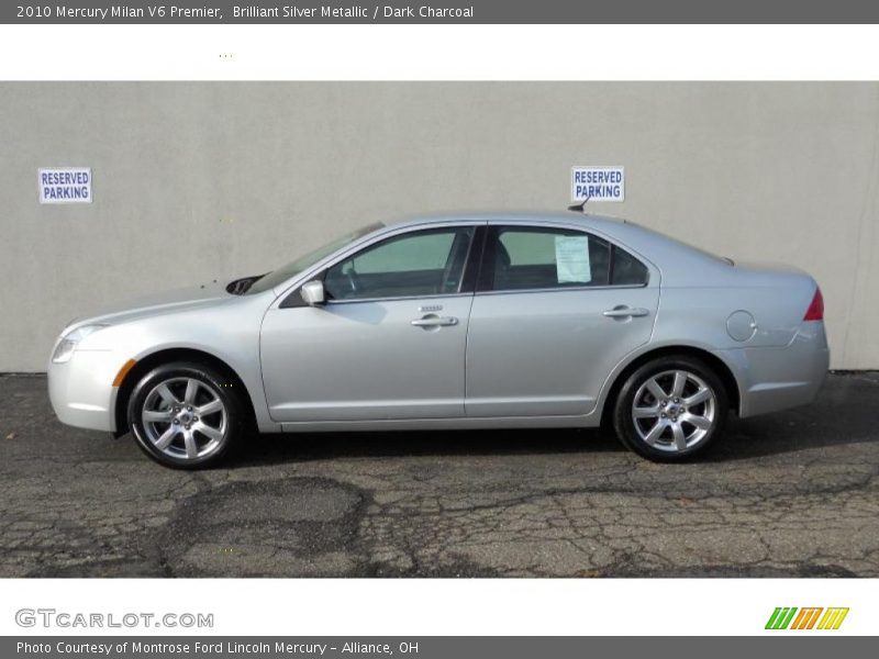 Brilliant Silver Metallic / Dark Charcoal 2010 Mercury Milan V6 Premier