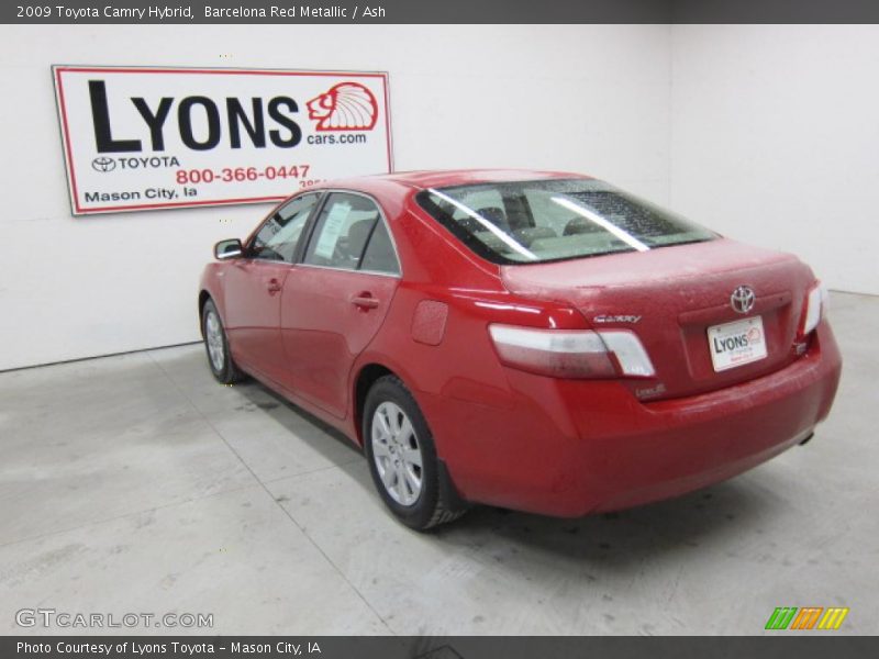 Barcelona Red Metallic / Ash 2009 Toyota Camry Hybrid