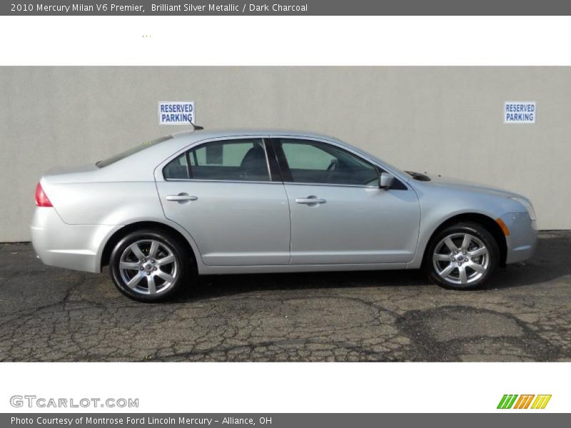 Brilliant Silver Metallic / Dark Charcoal 2010 Mercury Milan V6 Premier