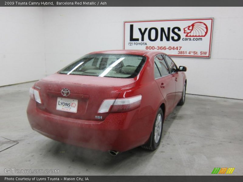Barcelona Red Metallic / Ash 2009 Toyota Camry Hybrid