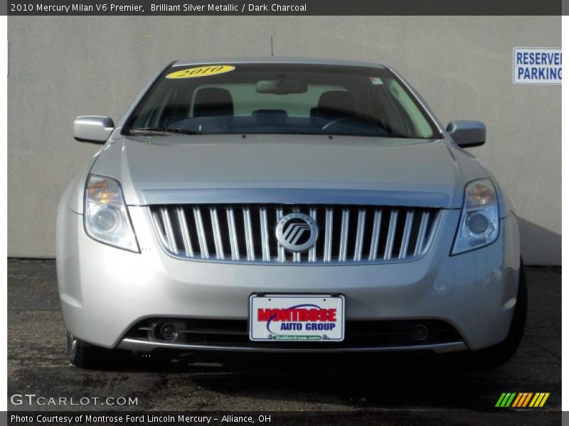Brilliant Silver Metallic / Dark Charcoal 2010 Mercury Milan V6 Premier
