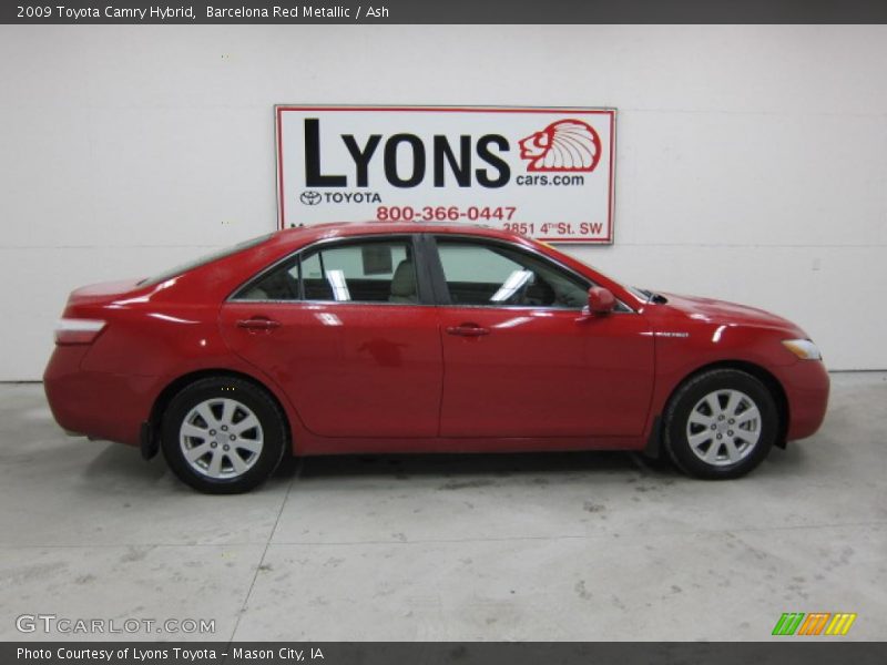 Barcelona Red Metallic / Ash 2009 Toyota Camry Hybrid