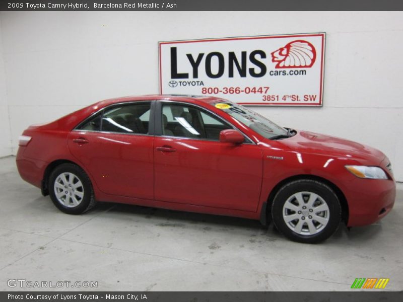 Barcelona Red Metallic / Ash 2009 Toyota Camry Hybrid