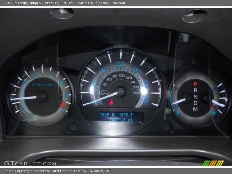 Brilliant Silver Metallic / Dark Charcoal 2010 Mercury Milan V6 Premier
