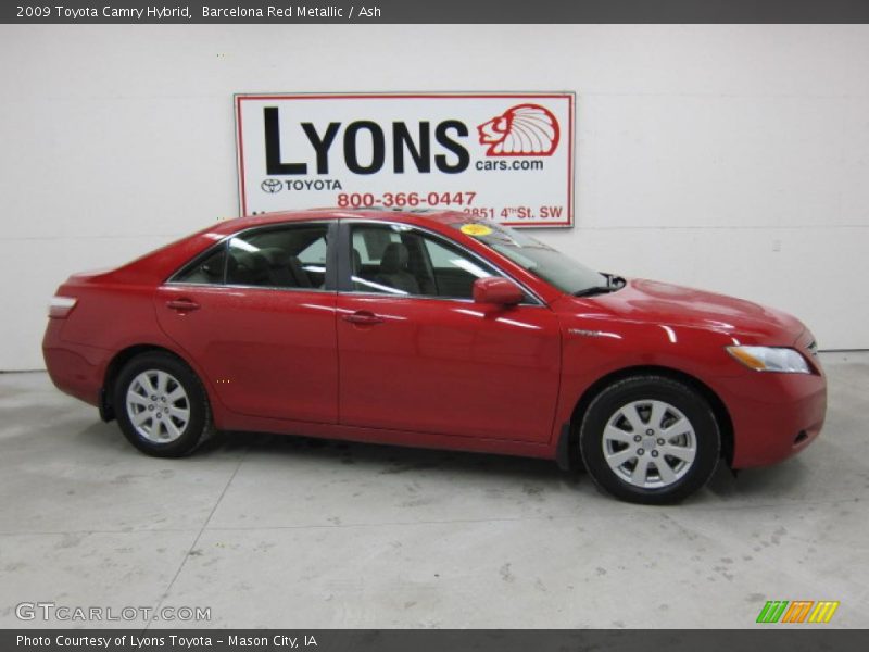 Barcelona Red Metallic / Ash 2009 Toyota Camry Hybrid